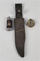 Compass, Lighter Case, Knife Sheath