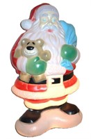 Empire Santa w teddy bear blow mold 40"h