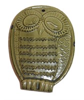 winking owl pottery trivet / grater