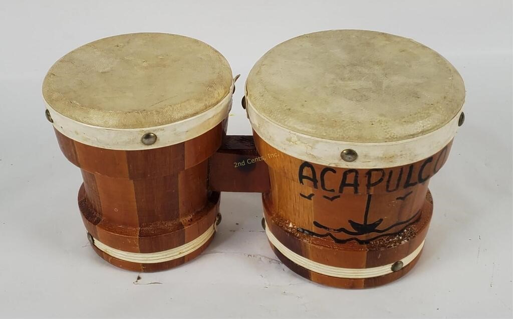 Pair Of Small Bongo Drums
