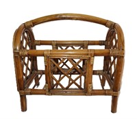 rattan magazine rack