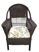 vintage wicker occasional chair see pics