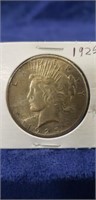 (1) 1925 Peace Silver One Dollar Coin