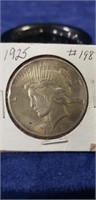 (1) 1925 Peace Silver One Dollar Coin