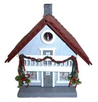homemade pine bird house Christmas
