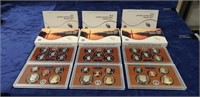 (3) U.S. Mint Proof Sets w/ COA (2017, 2018 &