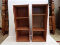 2 Multi-purpose Shelving Units 12"x12"x31"tall