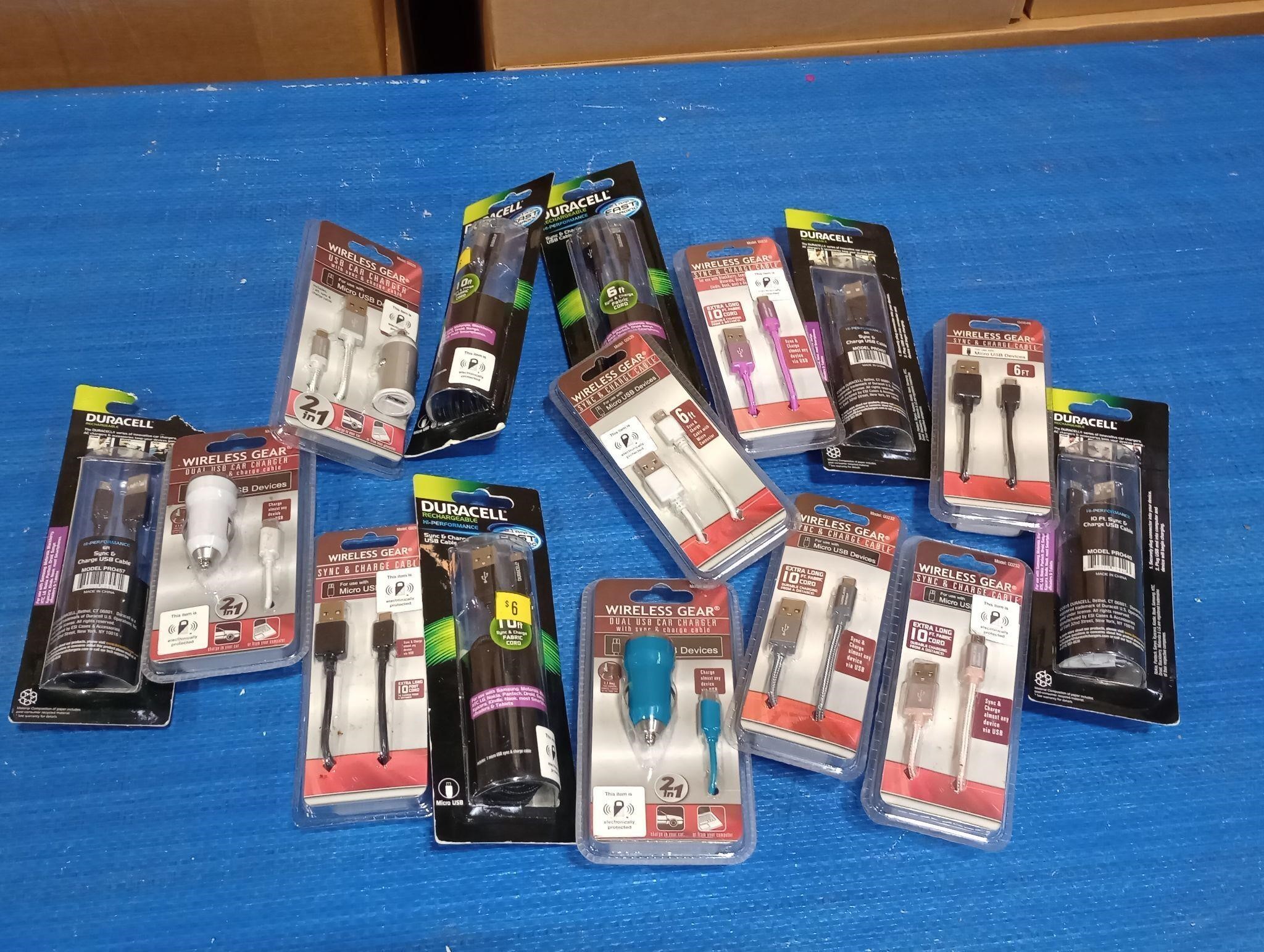 Various micro USB phone charger