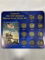 Complete 1942-1945 Jefferson Wartime Silver