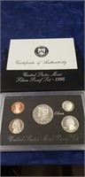 (1) 1996 U.S. Mint Silver Proof Set w/ COA