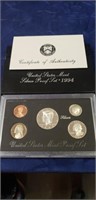 (1) 1994 U.S. Mint Silver Proof Set w/ COA