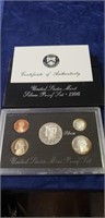 (1) 1996 U.S. Mint Silver Proof Set w/ COA