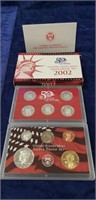 (1) 2002 U.S. Mint Silver Proof Set w/ COA