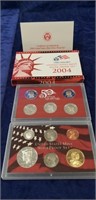 (1) 2004 U.S. Mint Silver Proof Set w/ COA