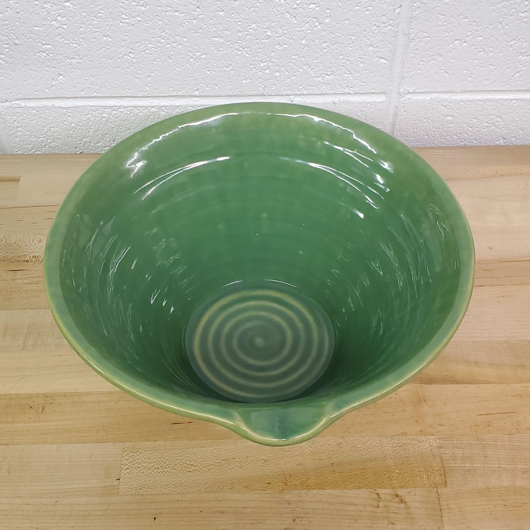 Vintage Over And Back Yellow Ware Mixing Bowl
