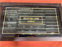 Collectible Coins of America in wooden box