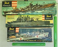 Revell authentic U.S. navy ship model kits