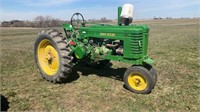 John Deere A tractor non-running Good tires, rear