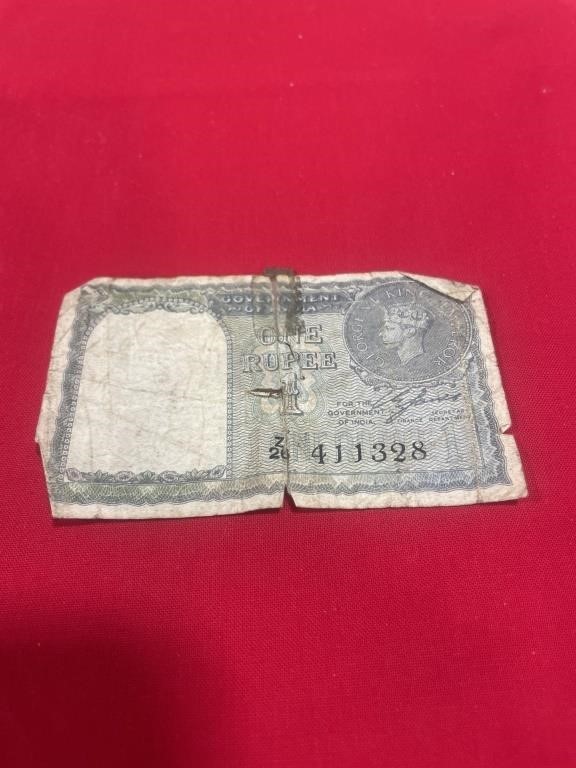 British India rupee - paper money