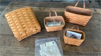 Longaberger tall key basket with protector,