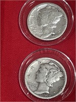 2 - Mercury Dime 1923,1934