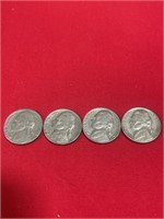 4 - 1964 D Jefferson Nickels