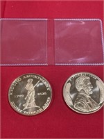 Lincoln copper .999 fine coin , Second Amendment
