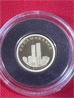 Small Gold Twin Towers Coin