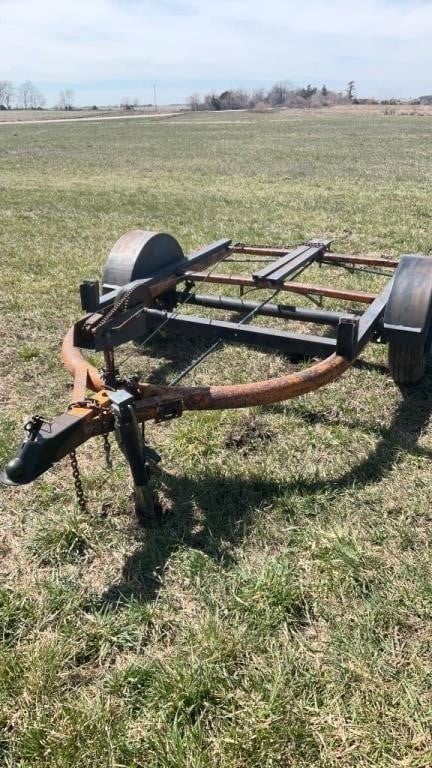 Homemade trailer with winch 2 5/16 ball tire size