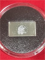 1000 MG mini .999 pure silver bar