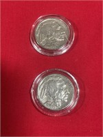 2 - 1937 buffalo nickels