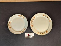 Hall Autum Leaf dinner and lunch plates