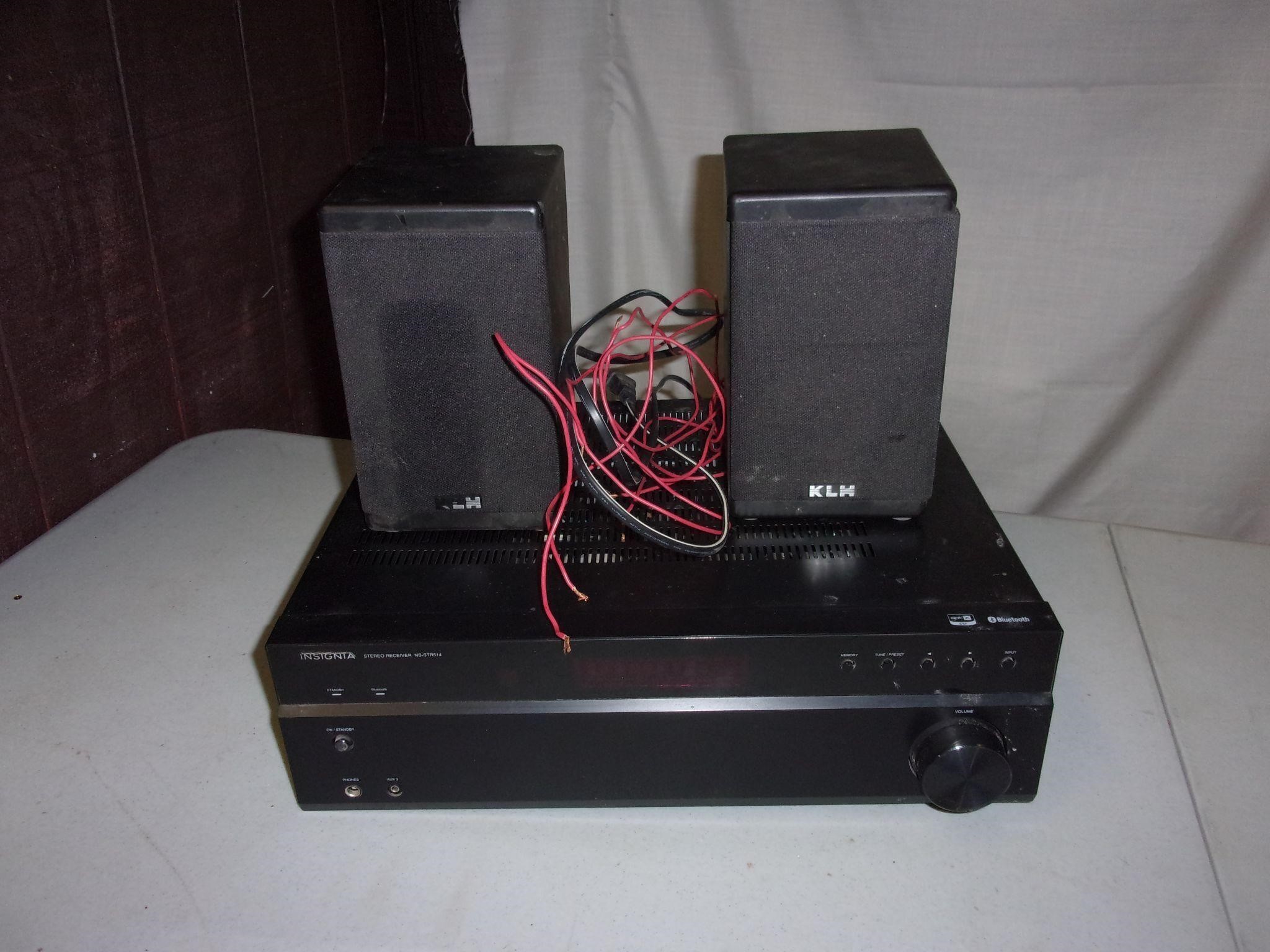 KLN Speakers/Insignia Stereo Receiver