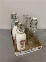 Assorted Milk Bottles