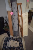 Rugs, plastic, doors, etc