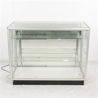 48" Glass Display Case w LED Light