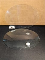 Oval glass (1 bubble, 1 flat, both 20" x 13.5")