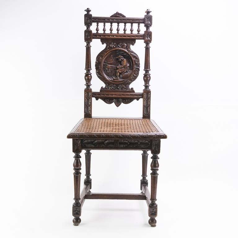 Hand Carved Ornate Parlor Chair