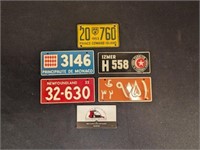 Bicycle/motorcycle license plates