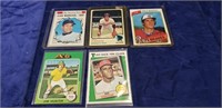 (5) Assorted Baseball Cards