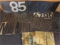 Number/Letter stickers