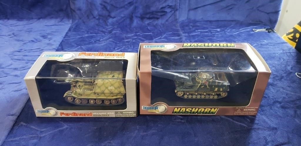 (2) Military Collector Model Tanks