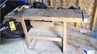 WOODWORKING BENCH W/ CONTENTS