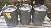 (3) 15 GAL. KEGS