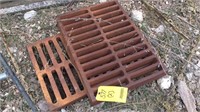 (2) METAL GRATES