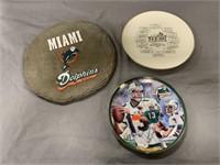 Miami Dolphins Items and Other Plate