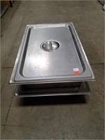 Stainless Steel Prep Pans w/Lids