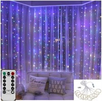 NEW LED Curtain Lights Multi-Color w/Remote