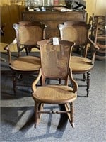 3 Caned Chairs