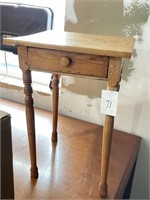 Birds Eye Maple top one drawer stand